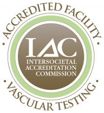 Accredited by the IAC for Vascular Testing Seal
