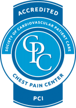Accredited Chest Pain Center badge