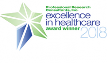 PRC Excellence in Healthcare Award 2018 logo